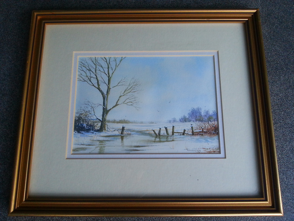 Aquarel. Alan Whitehead. (Winterlandschap) kopen? Bied vanaf 65!