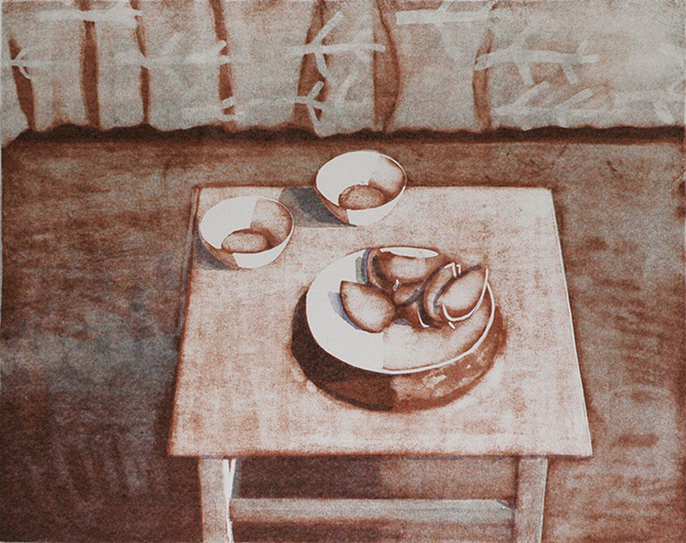 Hans Koopman: Meloentafel - lithografie, 1994 kopen? Bied vanaf 35!
