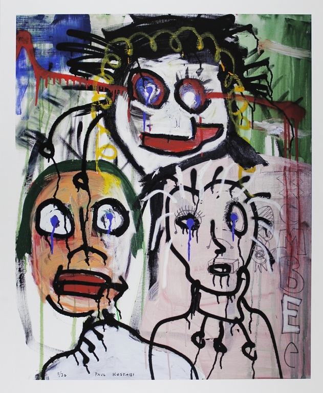 Paul Indrek Kostabi - 2x Giclée op Canvas! verkocht voor € 60!