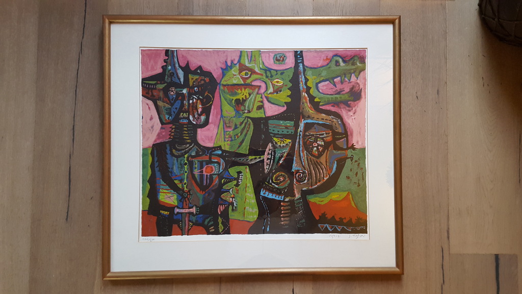 Shinkichi (George) Tajiri - COBRA - (1923-2007) litho 122/200, handgesigneerd kopen? Bied vanaf 219!