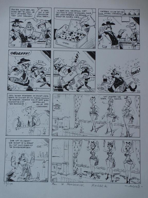 Morris (M.de Bevere), Lucky Luke, Litho verkocht voor € 75!