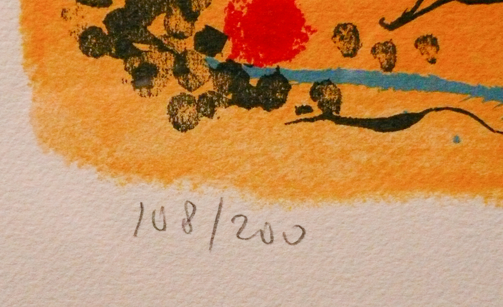 Nic Jonk: Zeefdruk, Gele visjes kopen? Bied vanaf 50!