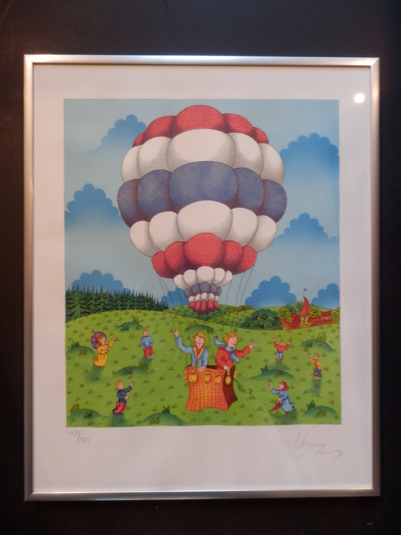 BERNHARD VERCRUYCE Ingelijste Zeefdruk LE BALLON kopen? Bied vanaf 45!