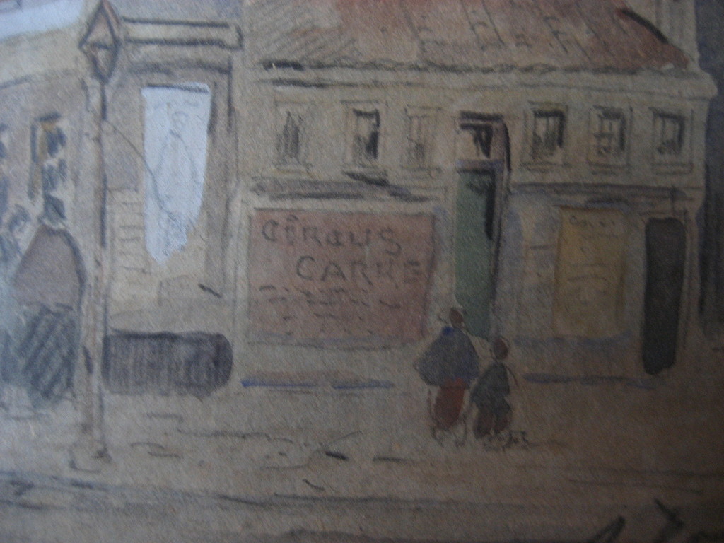 Kunstenaar onbekend - gesign. aquarel -  straatbeeld paleis op de Dam  ca 1880 kopen? Bied vanaf 120!