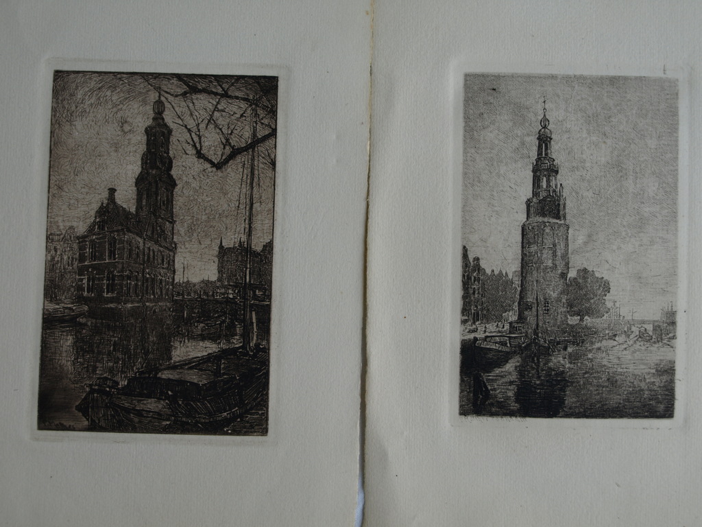 Oskar Paul Matthes (1872-1956) : 12x Ets – Stadsgezichten Nederland – ca 1905 kopen? Bied vanaf 1!