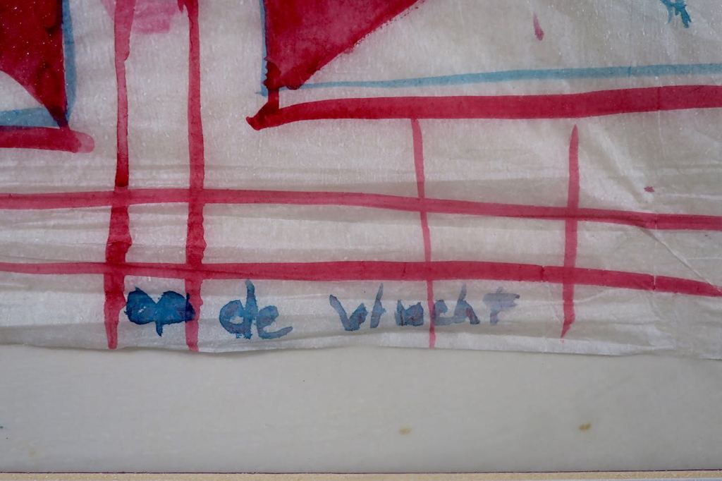 Meertje Kaal: Aquarel op rijstpapier, Op de vlucht - Ingelijst kopen? Bied vanaf 1!