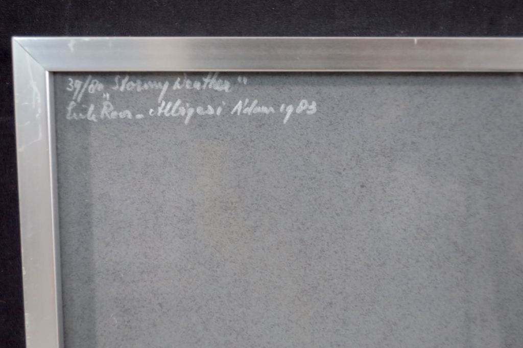 Hans Landsaat: Zeefdruk, Stormy weather - Ingelijst kopen? Bied vanaf 1!