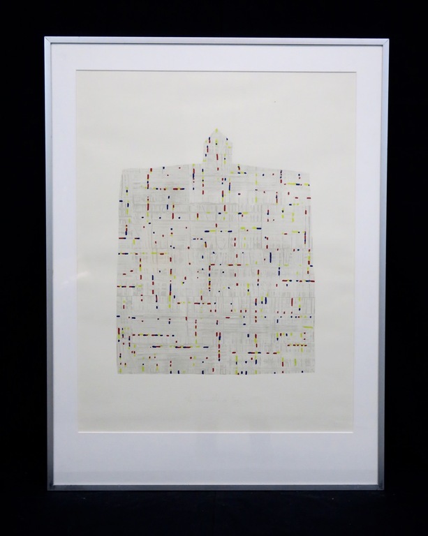 Hans van de Linde: Zeefdruk, Zonder titel - Ingelijst kopen? Bied vanaf 20!