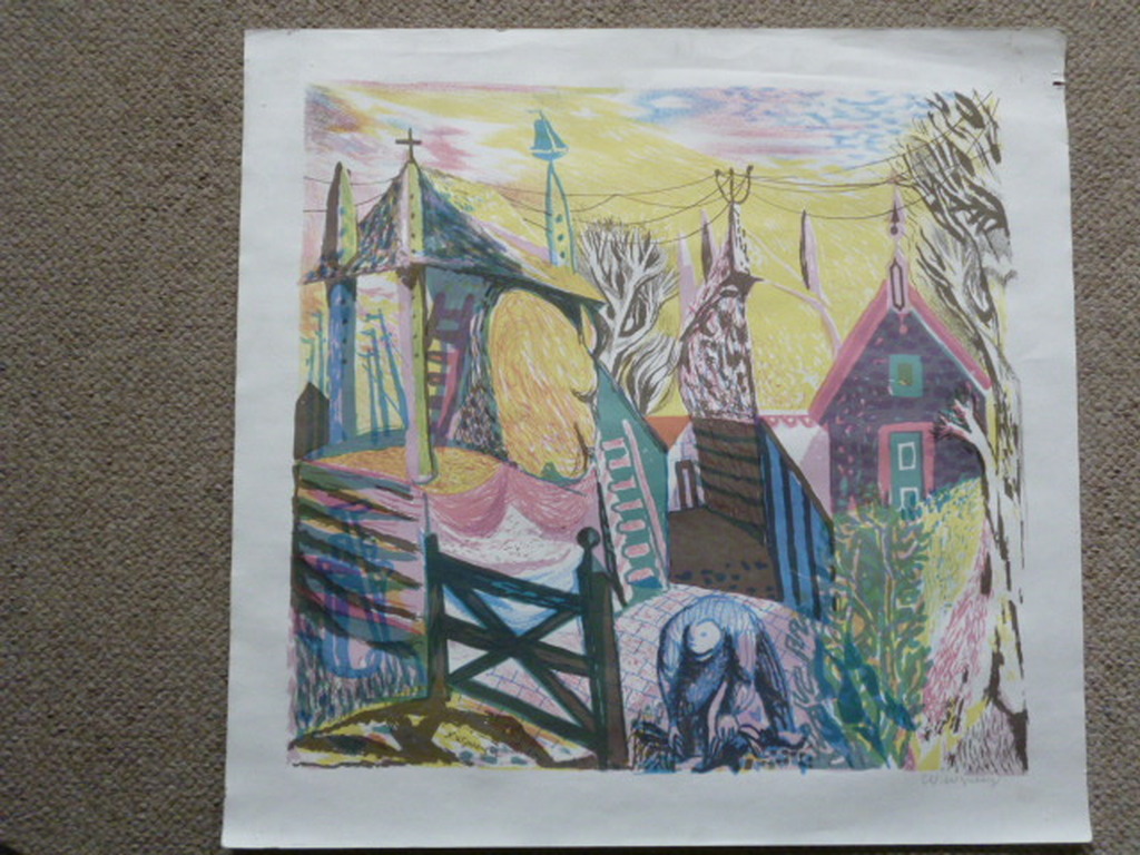 Nicolaas Wijnberg - kleurenlitho - Boerderij kopen? Bied vanaf 30!