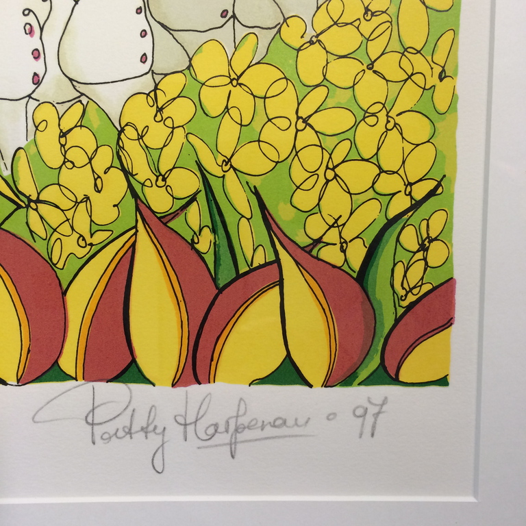 Patty Harpenau, zeefdruk met lijst , titel  kopen? Bied vanaf 40!