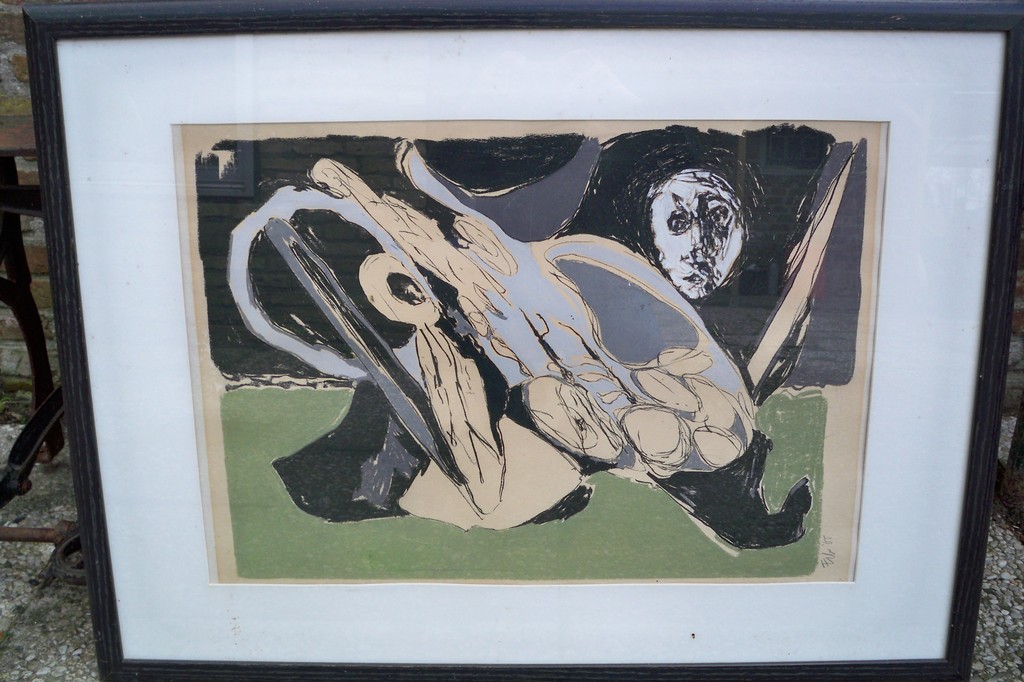 Simon Erb: kleuirenlitho, zonder titel kopen? Bied vanaf 25!