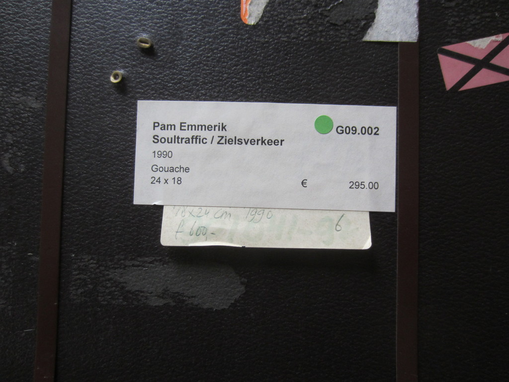 PAM EMMERIK ' SOULTRAFFIC / ZIELSVERKEER '  GOUACHE 1990  kopen? Bied vanaf 1!