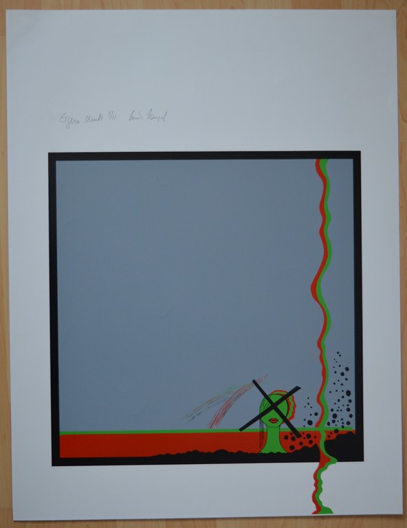 Louis Tangel - zeefdruk - Zonder titel. Oplage; 11 exemplaren! kopen? Bied vanaf 1!