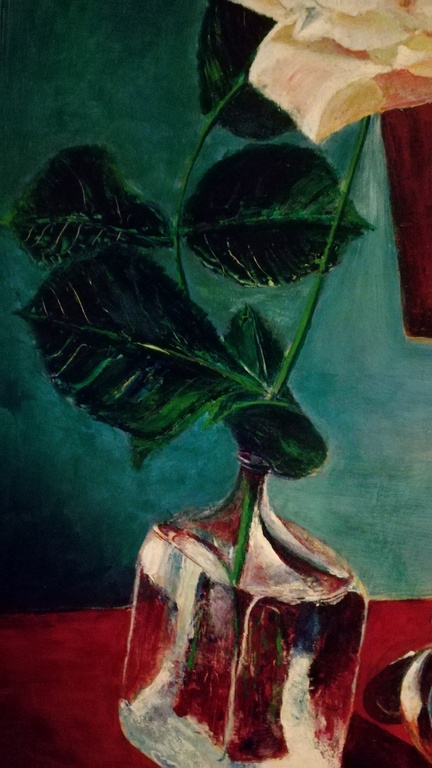 Onbekend kunstenaar, Olieverf op paneel, Roos kopen? Bied vanaf 1!