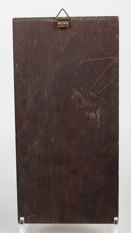Gebrandschilderd art deco houten plankje met afbeelding van 'clubhuis Leusden' kopen? Bied vanaf 10!