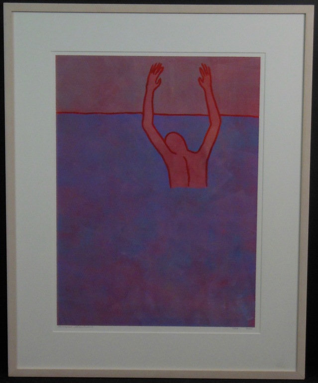 Raquel Maulwurf: Lino, Zwemmen -Ingelijst verkocht voor € 50!