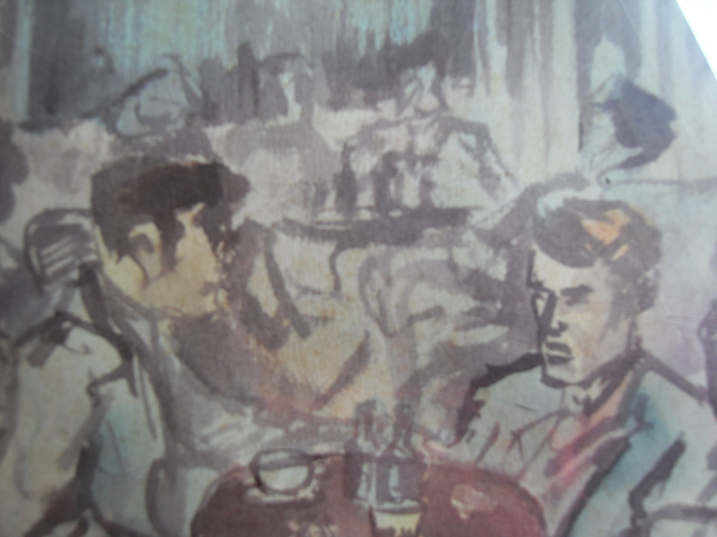 Terrasscene aquarel op papier, 1930 belgische kunstenaar 25 x 38cm achter glas kopen? Bied vanaf 1!