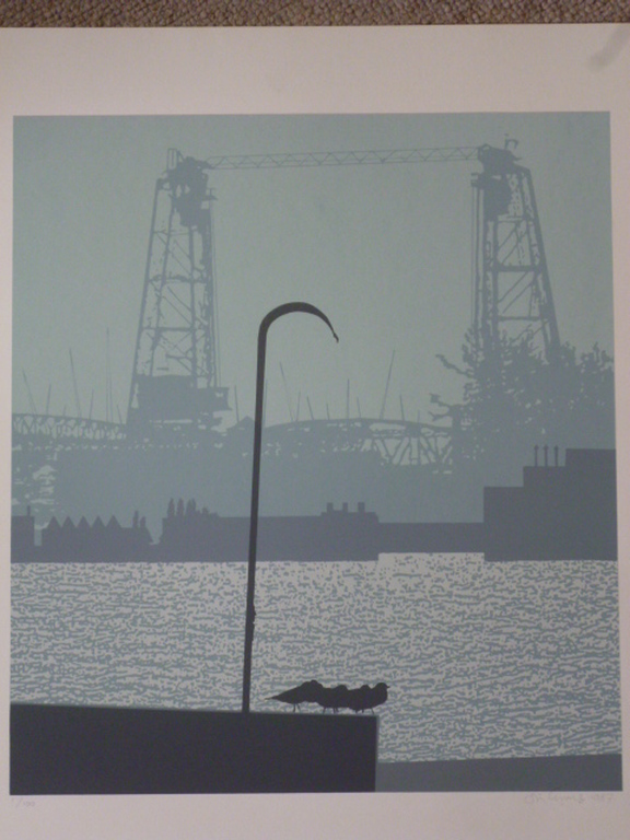 Clemens Zijlmans - zeefdruk - Hefbrug Rotterdam kopen? Bied vanaf 45!