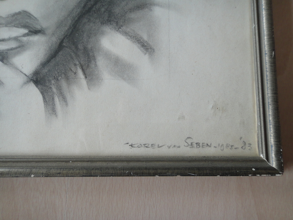 Karel van Seben, tekening, portret van Marion Bloem (is dit een leven?) kopen? Bied vanaf 1!