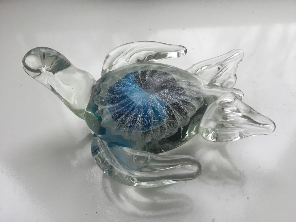 Anni 80,Murano glas presse papier met zilver 999 kopen? Bied vanaf 1!