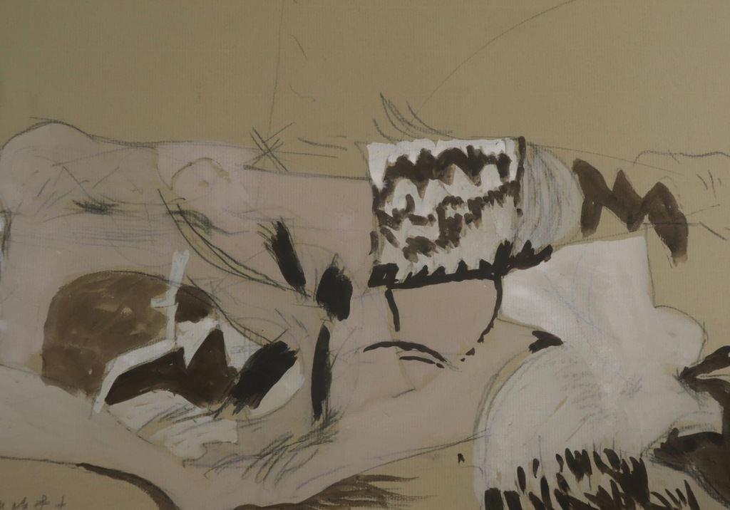 Onbekend gesigneerd: Gemengde techniek, Zonder titel kopen? Bied vanaf 1!