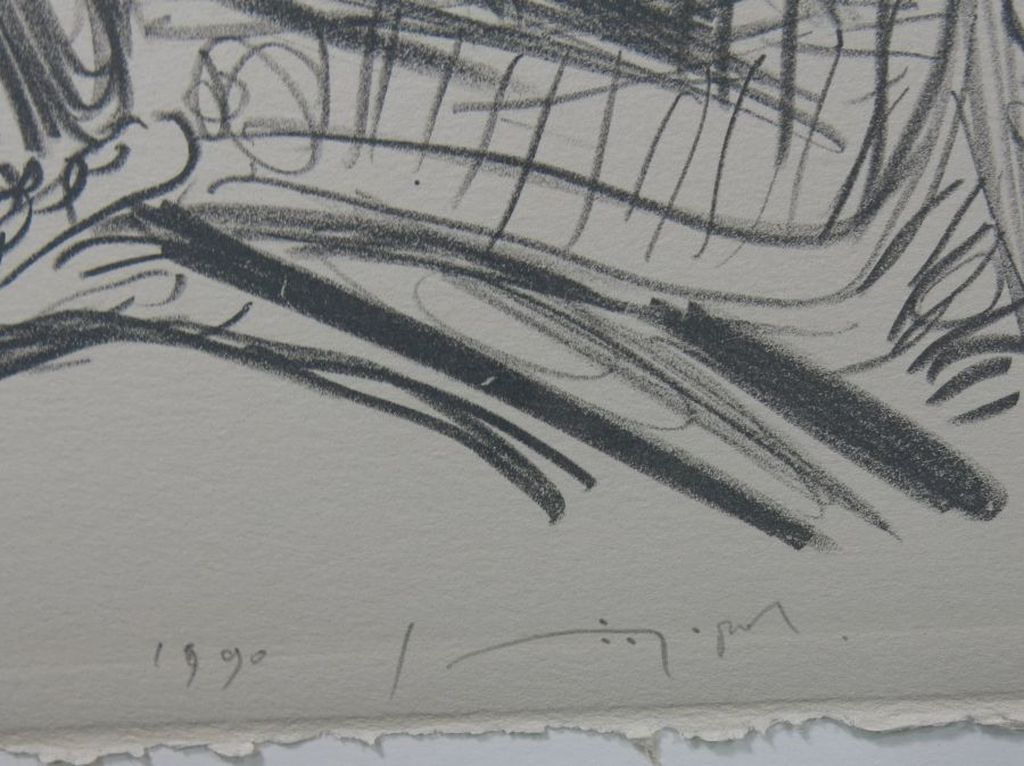 Jan van der Pol: Litho, Zonder titel (geel) kopen? Bied vanaf 1!