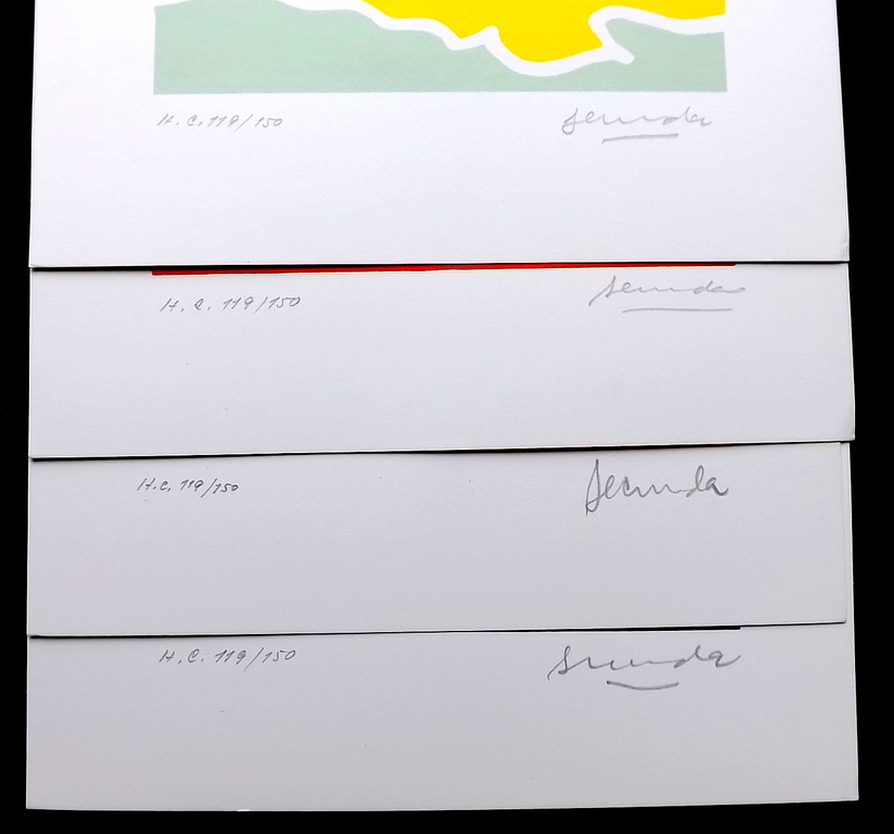 Arthur Secunda - 4x gesigneerde litho - Landscape I,II,III,IV kopen? Bied vanaf 1!