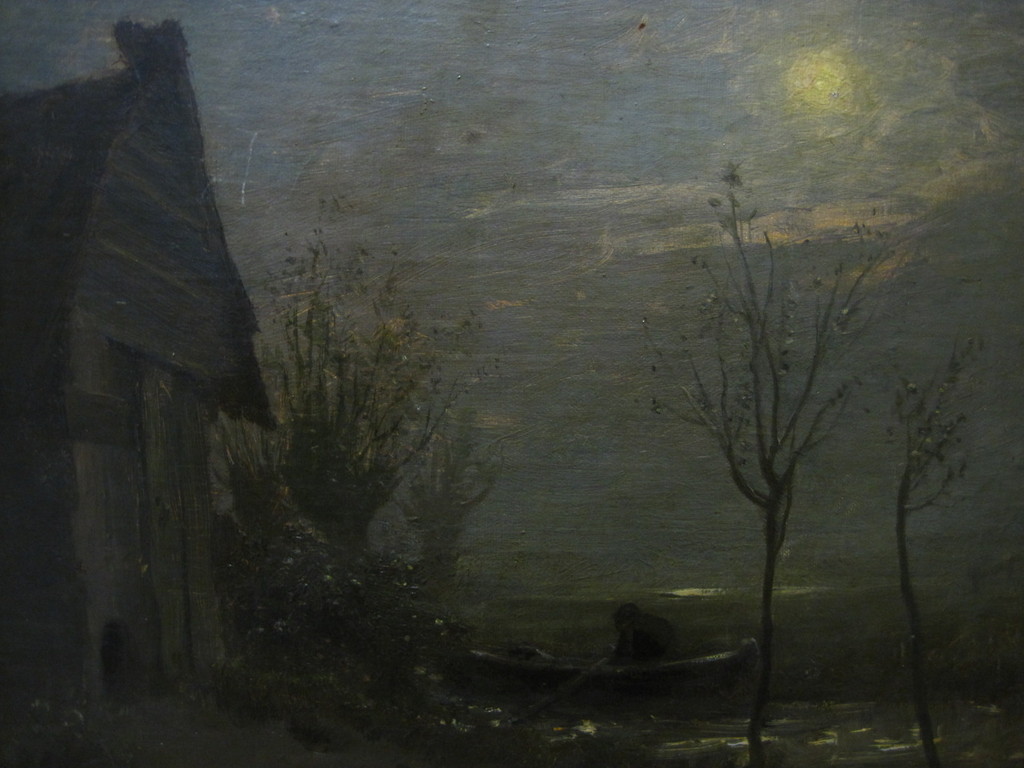 Zeer zeldzaam olievrf "Stroper bij nacht" van Barend "Tuschinski" Jordens  kopen? Bied vanaf 1!