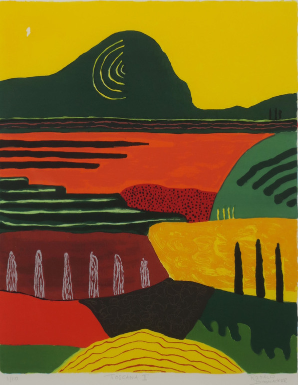 Ronald Boonacker: Zeefdruk, Toscana II - Ingelijst kopen? Bied vanaf 1!