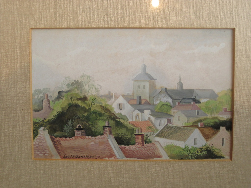 L. Schrikkel 1903-1995 Amsterdam aquarel 1930 nieuwe zakelijkheid  kopen? Bied vanaf 10!
