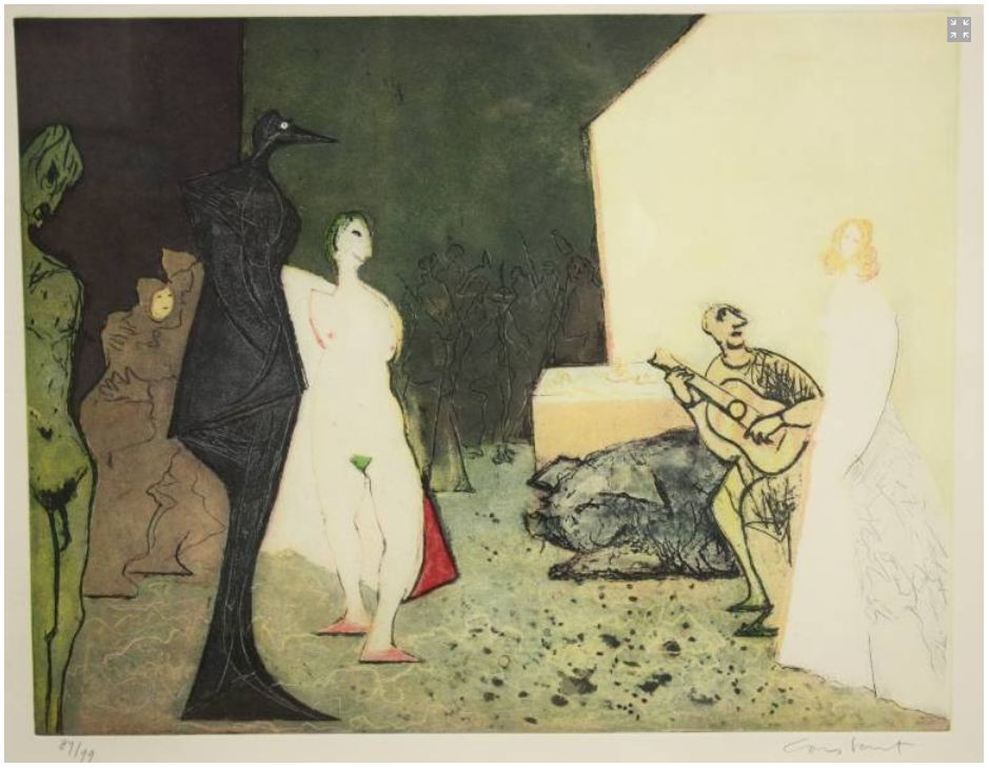 Ets/Aquatint: Plaisir et Tristesse de l'amour V kopen? Bied vanaf 1600!