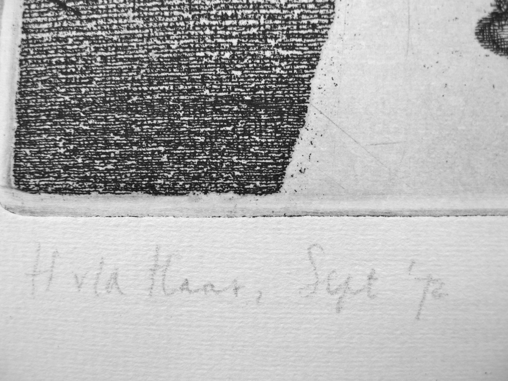 Henk van der Haar, ets: Kristal kopen? Bied vanaf 35!