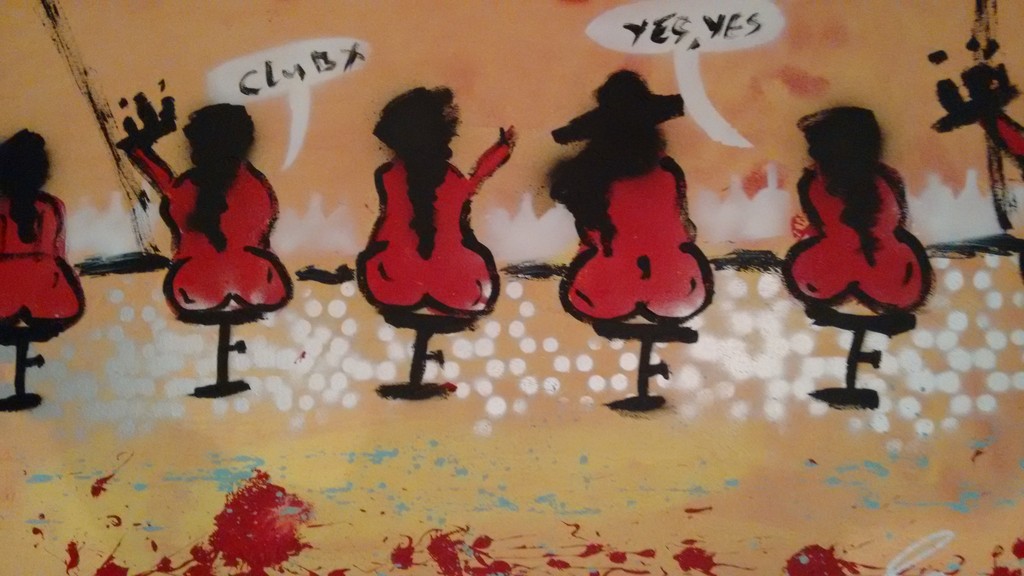 Espen Greger Hagen schilderij, bar ladies, 160 x 75 cm kopen? Bied vanaf 240!