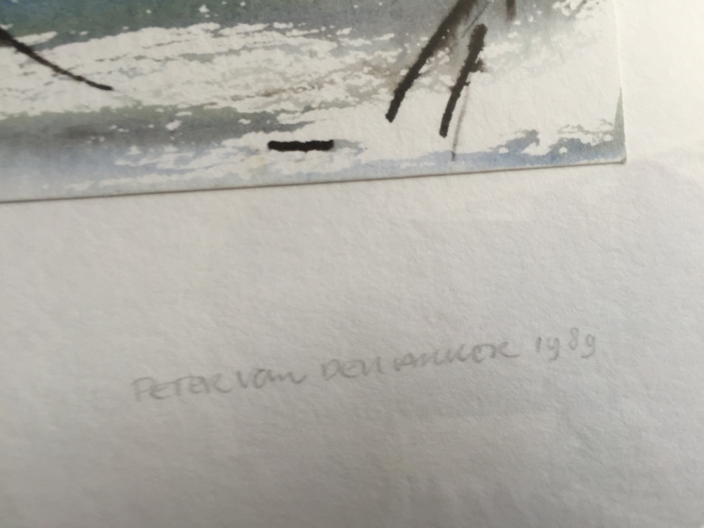 2 x Peter v/d Akker Gouache heden verleden kopen? Bied vanaf 1!