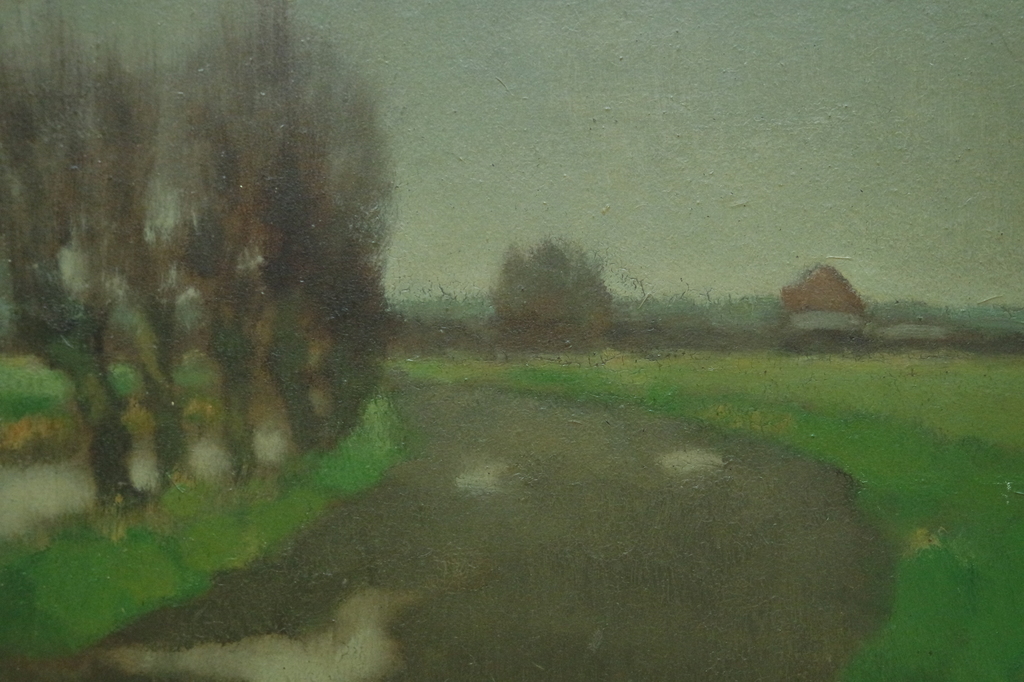 Joop Kropff (1892-1979) - olieverf op board - landschap Westland kopen? Bied vanaf 225!