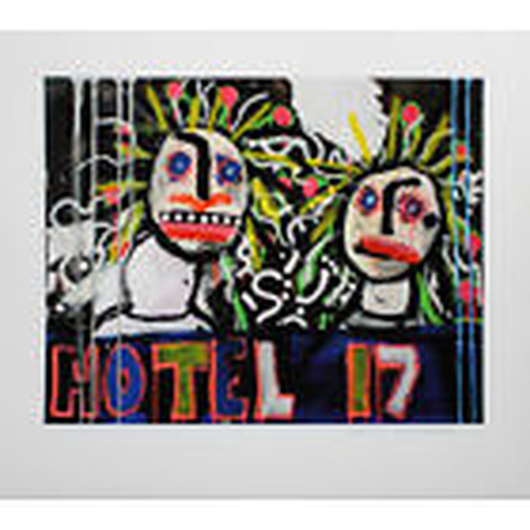 Paul Kostabi - "Hotel 17" - Giclee - Handgesigneerd - Oplage: 75 kopen? Bied vanaf 30!