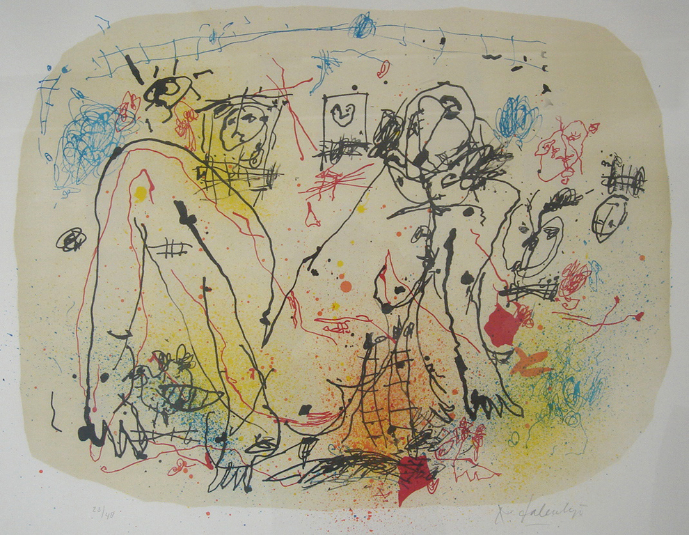 Kees Salentijn: zeefdruk, zonder titel verkocht voor € 55!