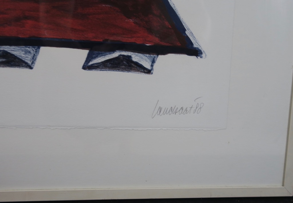 Hans Landsaat: Zeefdruk, Heuvel - Ingelijst kopen? Bied vanaf 1!