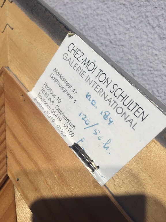 Ton Schulten  - Origineel werk uit 1984 op doek - 120 x 50 cm -  kopen? Bied vanaf 750!