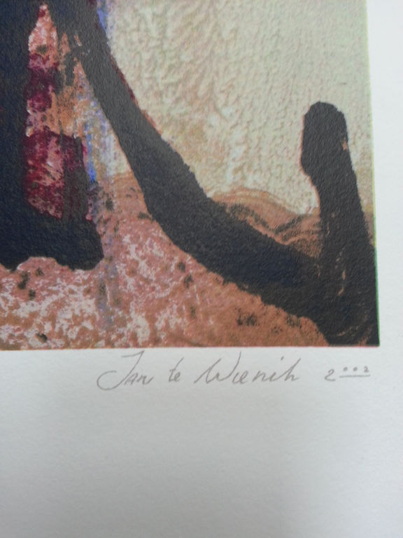 Jan te Wierik, zeefdruk " Fantasie figuren" kopen? Bied vanaf 100!