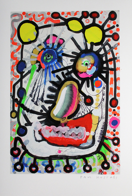 Paul Kostabi - One little indian - SIG. - LAATSTE KEER verkocht voor € 55!