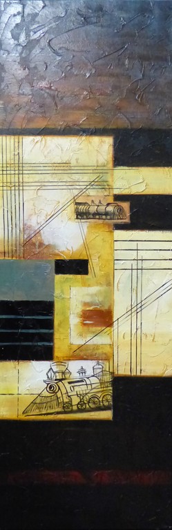 Han Teng, Olieverf op linnen, handgesigneerd,orgineel verkocht voor € 65!