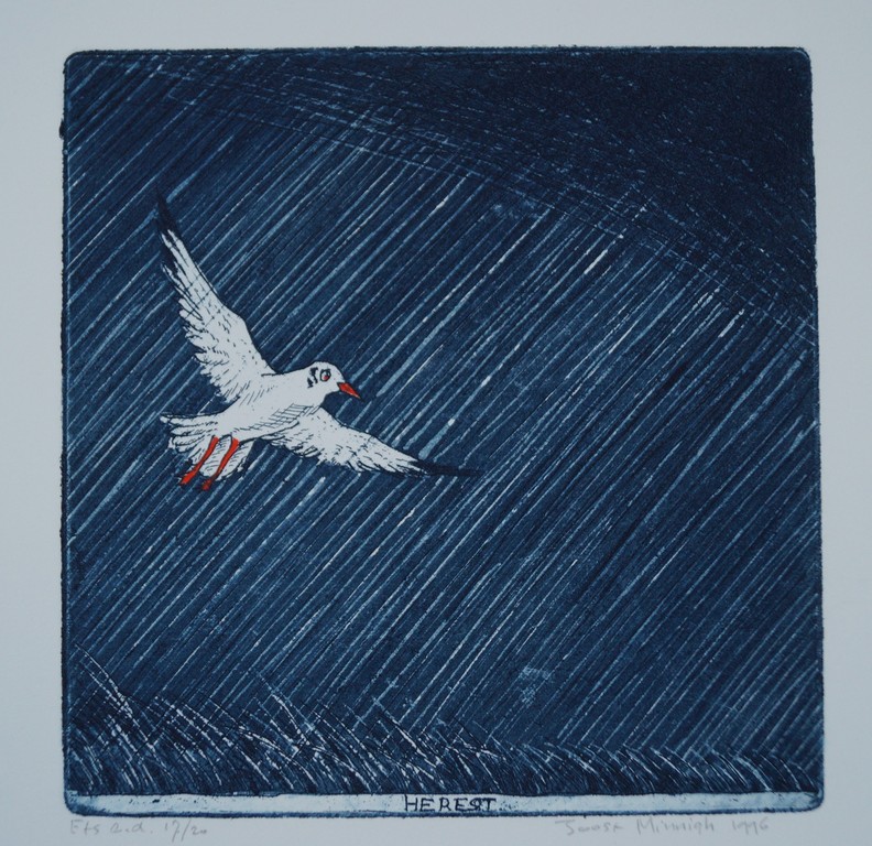 Joost Minnigh - Herfst - gesigneerde ets - 1996 - 20 ex. kopen? Bied vanaf 1!