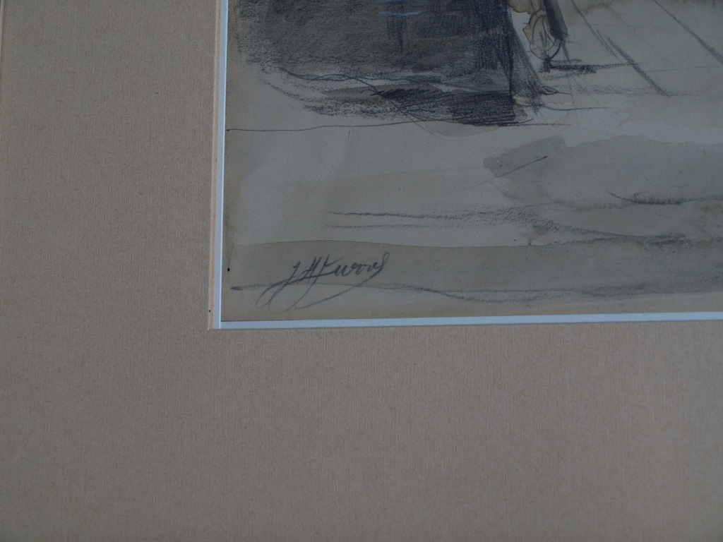 Johannes Hendricus Jurres: Aquarel , Historische voorstelling- ingelijst–ca 1930 kopen? Bied vanaf 200!