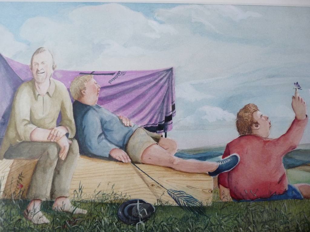 BOB TENGE (1934) AQUAREL "EEN DAGJE UIT" kopen? Bied vanaf 160!