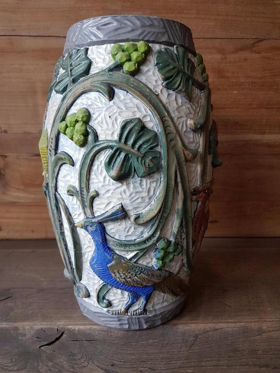 Retro keramiek vintage vaas handbeschilderd kopen? Bied vanaf 1!