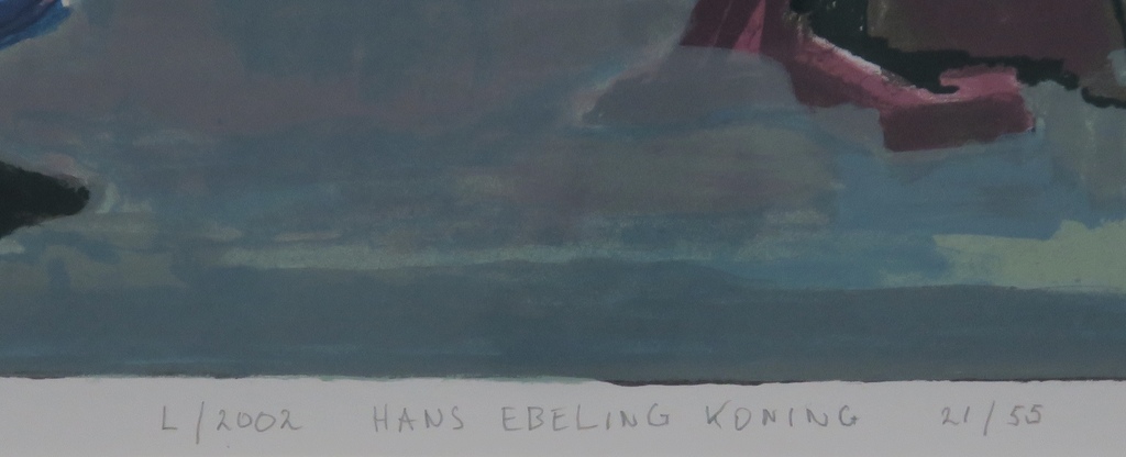 Hans Ebeling Koning: Zeefdruk, Bos L -Ingelijst kopen? Bied vanaf 35!
