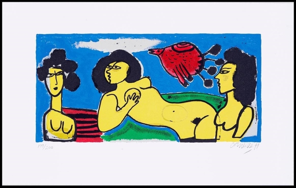 Corneille: Zeefdruk, Paradise de femmes verkocht voor € 130!