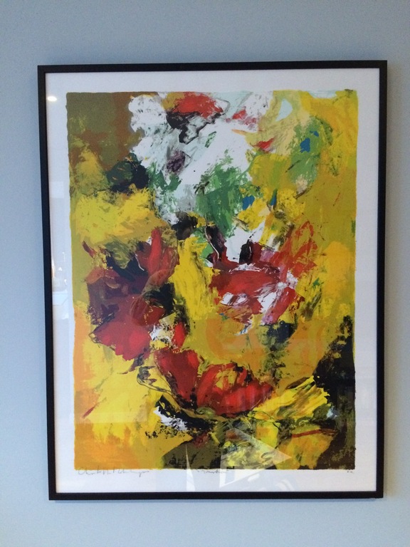 "zomertuin" handgetekende zeefdruk verkocht voor € 80!