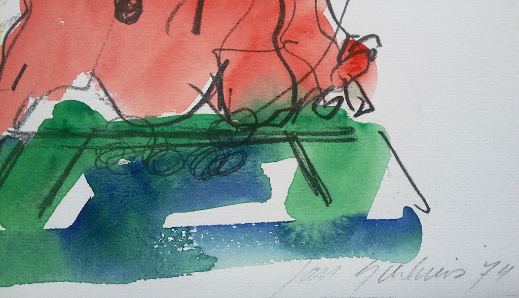 Jan Sierhuis - Schetsboek, hand-gesigneerde en ingekleurde litho (unica) kopen? Bied vanaf 1!